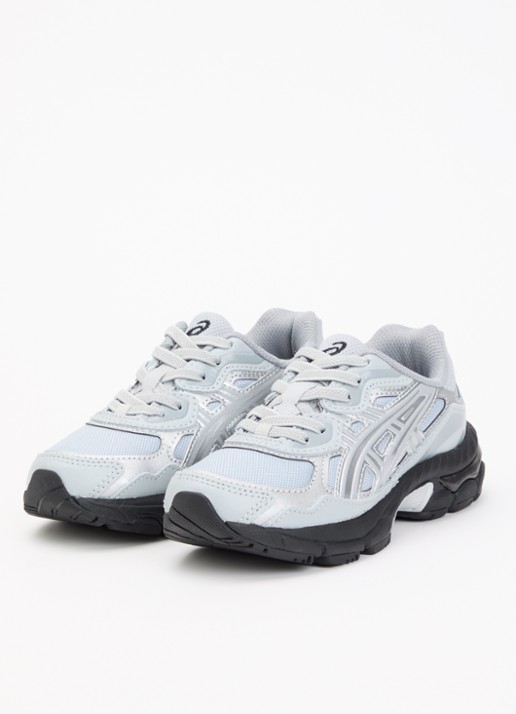 ASICS Gel-Nyc sneaker met mesh details - voorkant 4 blauwgrijs