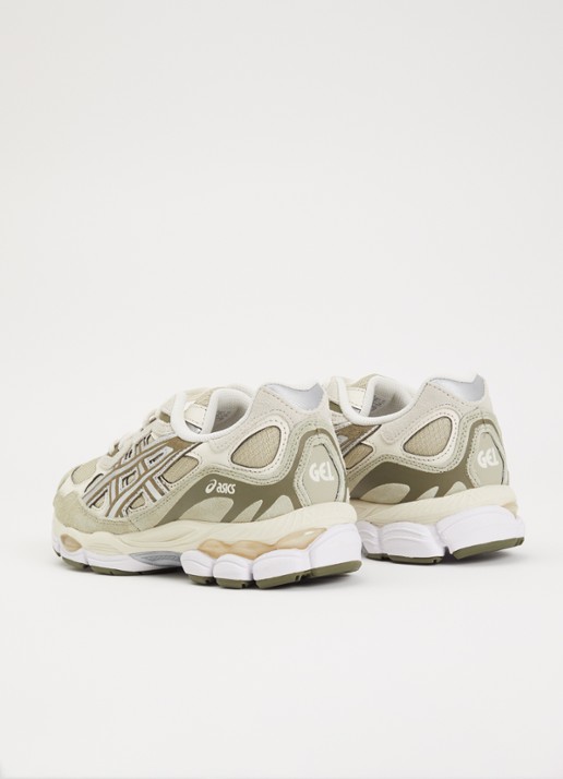 ASICS Gel-Nyc sneaker met suède details - achterkant khaki