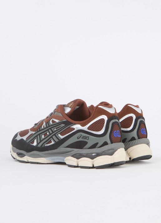 ASICS Gel-Nyc sneaker met suède details - achterkant 2 kastanjebruin