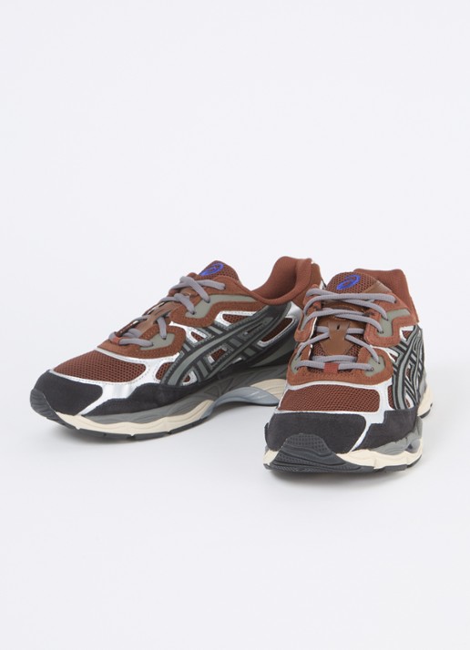 ASICS Gel-Nyc sneaker met suède details - detail 3 kastanjebruin