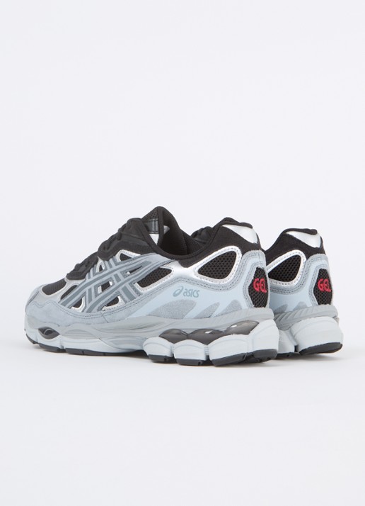 ASICS Gel-Nyc sneaker met suède details - achterkant blauwgrijs