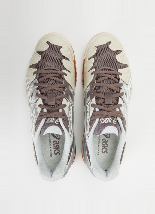 ASICS Gel-Resolution 5 sneaker van mesh met metallic details - detail 2 lichtbruin