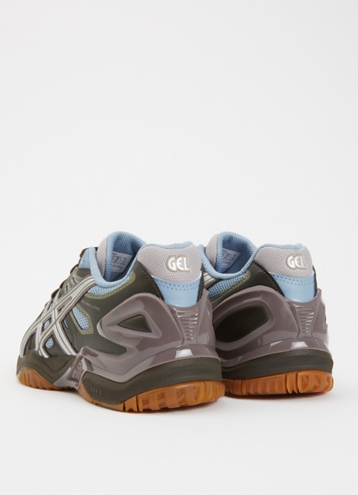 ASICS Gel-Resolution 5 sneaker van mesh met metallic details - achterkant 5 donkerbruin