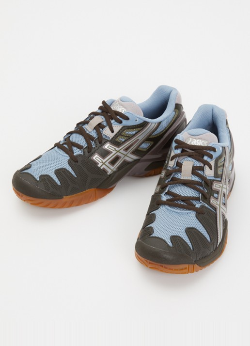 ASICS Gel-Resolution 5 sneaker van mesh met metallic details - detail 2 donkerbruin