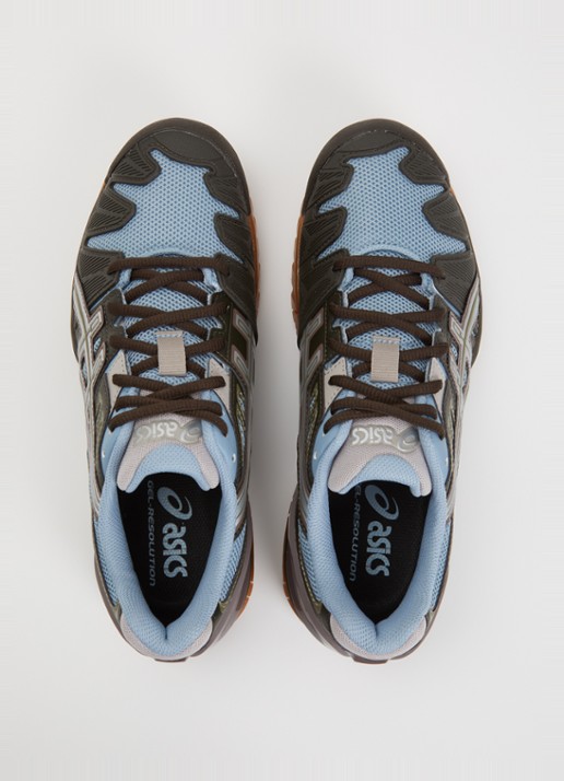 ASICS Gel-Resolution 5 sneaker van mesh met metallic details - detail 3 donkerbruin