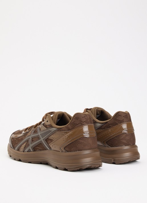 ASICS Jog 100S sneaker van mesh met logo - achterkant bruin