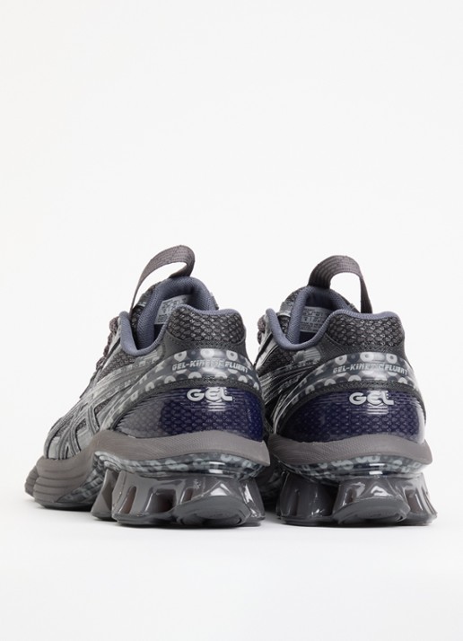 ASICS US7-S Gel-Kinetic Fluent sneaker met logo - achterkant 4 donkergrijs