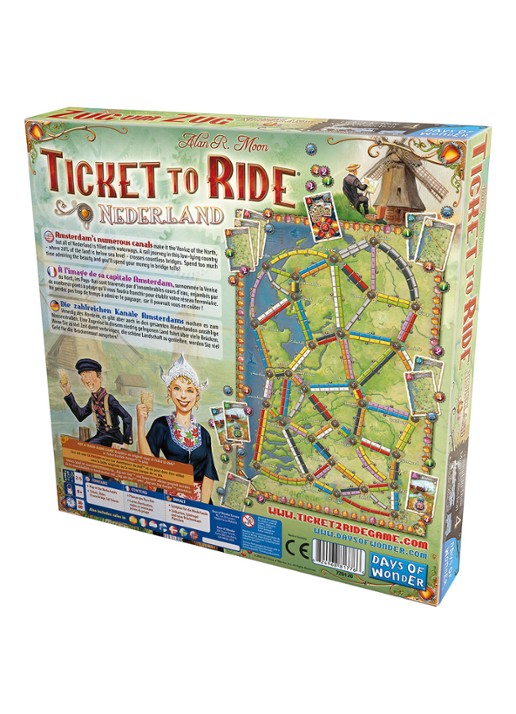 Asmodee Ticket to ride Nederland bordspel - voorkant 2 undefined