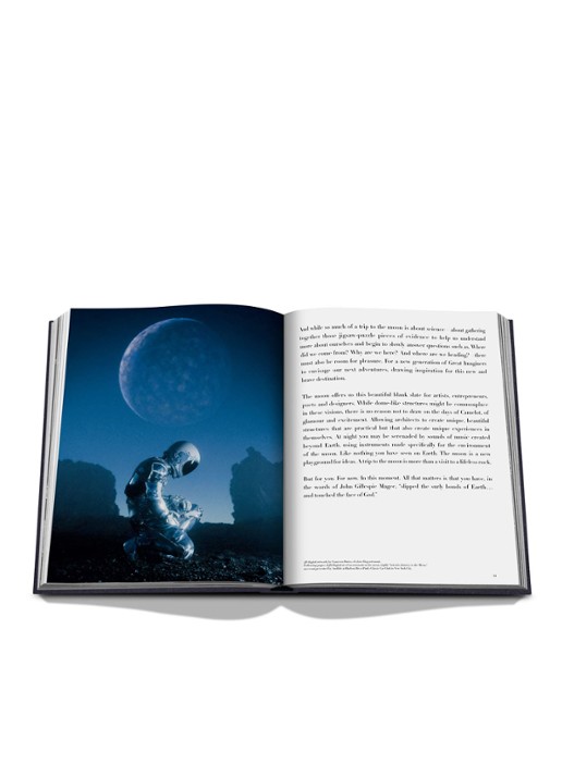 Assouline Moon Paradise - detail 5 donkerblauw