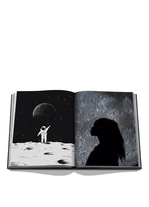 Assouline Moon Paradise - voorkant 2 donkerblauw
