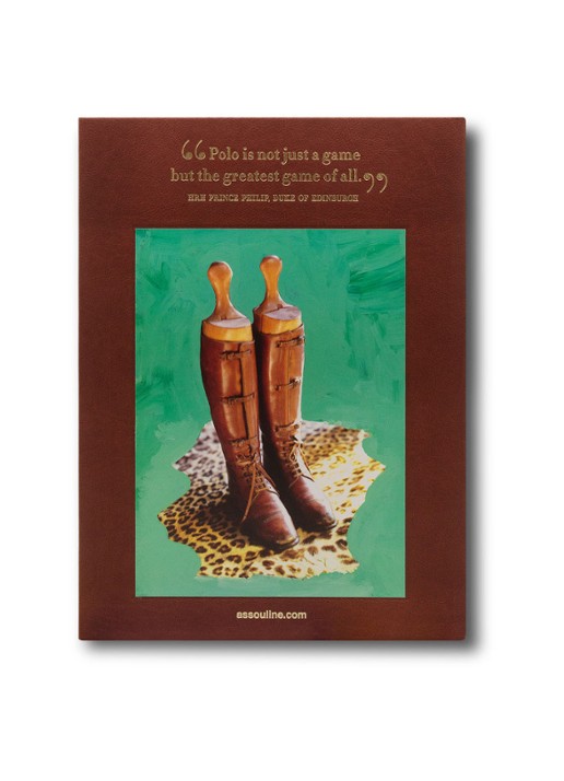 Assouline Polo Heritage - detail bordeauxrood