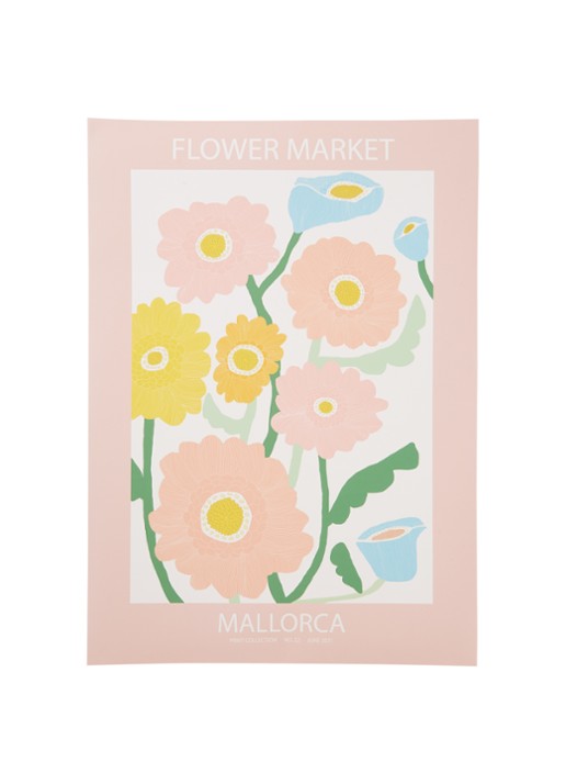 Astrid Wilson Mallorca print 50 x 70 cm - voorkant zalmroze