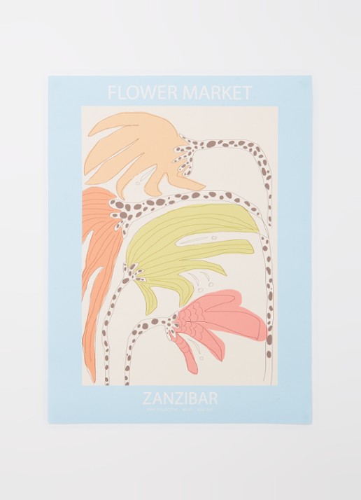 Astrid Wilson Zanzibar print 30 x 40 cm - voorkant 2 multicolor