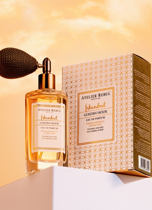 Atelier Rebul Istanbul Golden Hour Eau de Parfum - voorkant 2 vanillegeel