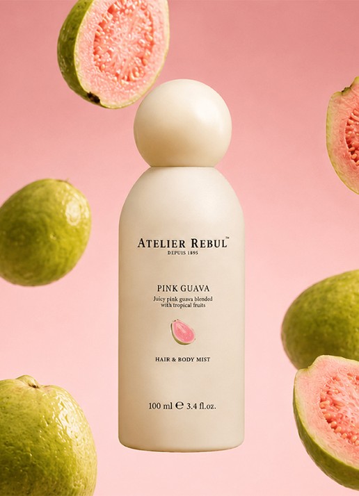 Atelier Rebul Pink Guava Hair & Body mist 100 ml - voorkant 3 wit