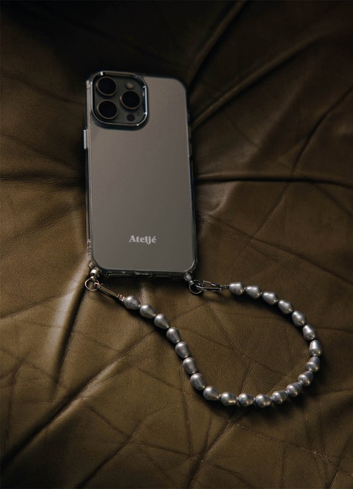 Ateljé Bullet telefoonkoord  - achterkant 4 zilver