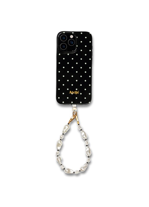 Ateljé Polkadot telefoonhoes voor IPhone 14 Pro Max - detail 3 zwart