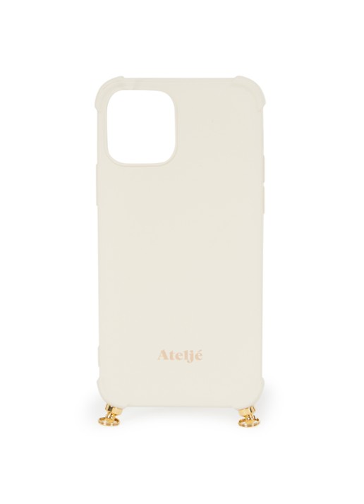 Ateljé Telefoonhoes van iPhone 12 / 12 Pro - voorkant creme