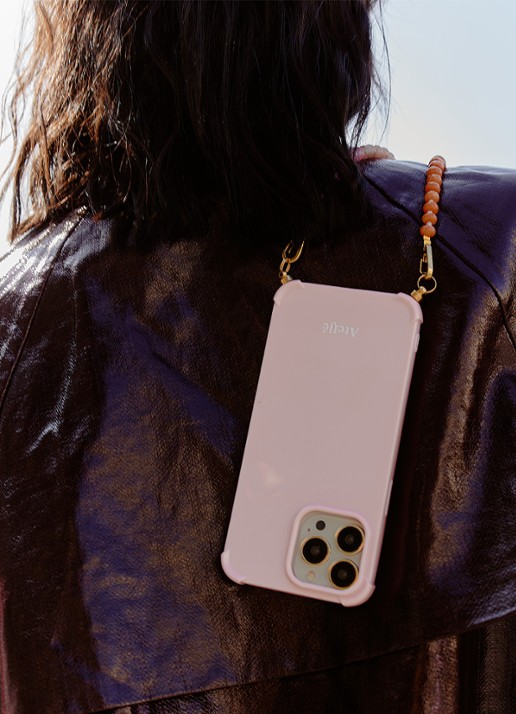 Ateljé Telefoonhoes voor iPhone 13 Pro Max - voorkant 2 lichtroze
