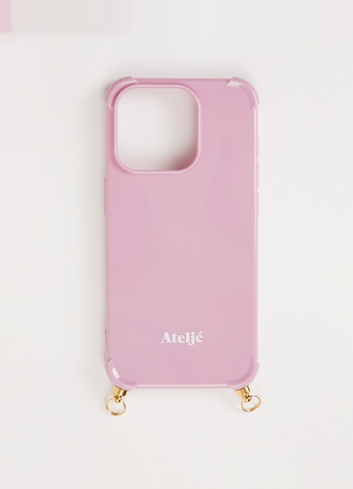 Ateljé Telefoonhoes voor iPhone 15 pro - voorkant roze