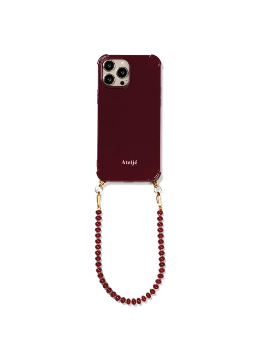 Ateljé Telefoonhoes voor iPhone 16 Pro Max - detail 4 bordeauxrood