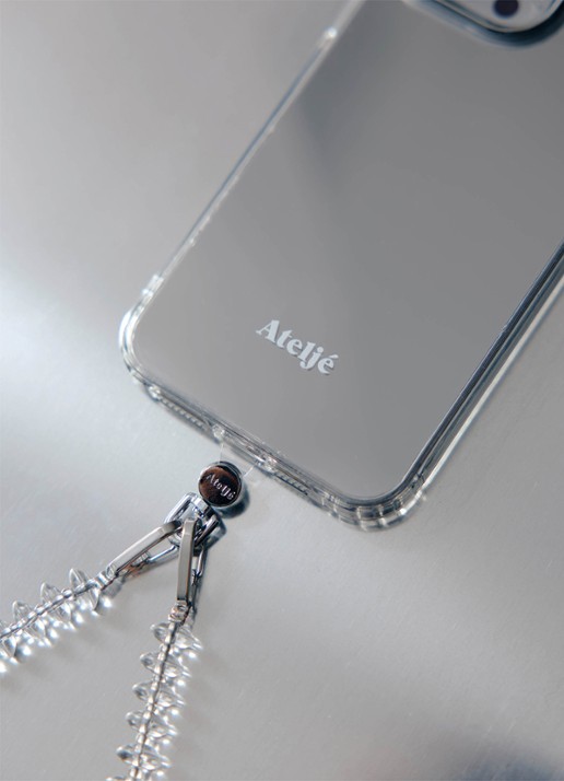 Ateljé Telefoonkoord connecter - voorkant 2 zilver