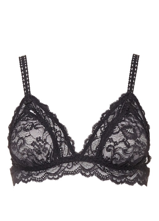 Aubade Boîte à Désir semi-transparante open-up bh in giftbox - voorkant 3 zwart