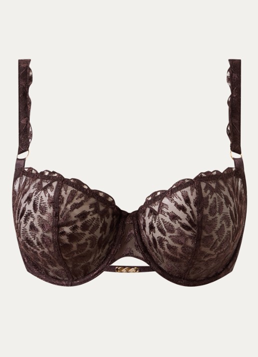 Aubade Crazy In Love beugel bh van mesh - voorkant bruin