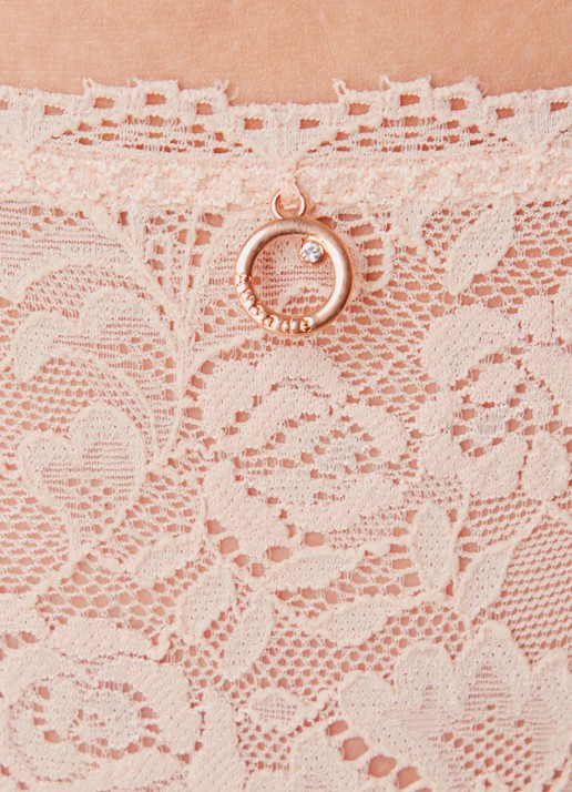 Aubade Rosessence Care tanga van kant - detail 5 oudroze