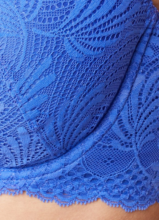Aubade Rythm Of Desire plunge bh met overlay van kant - detail 5 kobaltblauw