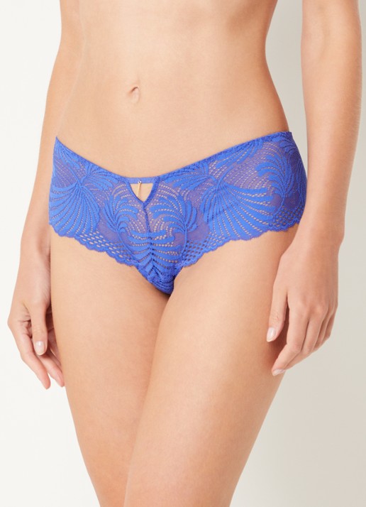 Aubade Rythm Of Desire shorty van kant - voorkant 4 kobaltblauw