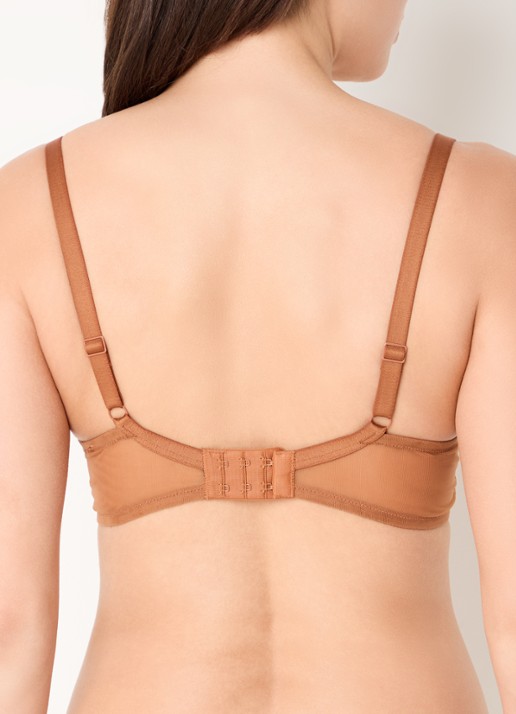 Aubade Sheer Emotion voorgevormde plunge bh - achterkant 4 bruin