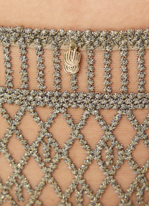 Aubade Stardust Dream string van mesh met lurex - detail 3 groen