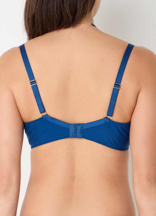 Aubade Sumptuous Waves beugel bh met mesh - achterkant 3 blauw