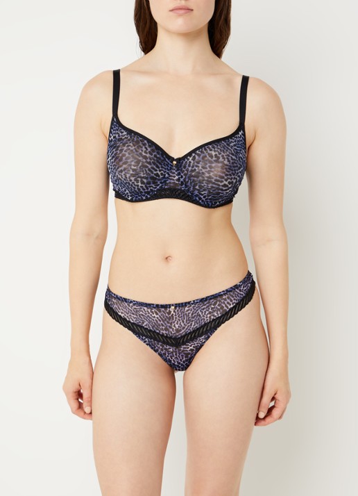 Aubade Vibrant Emotion string met panterprint