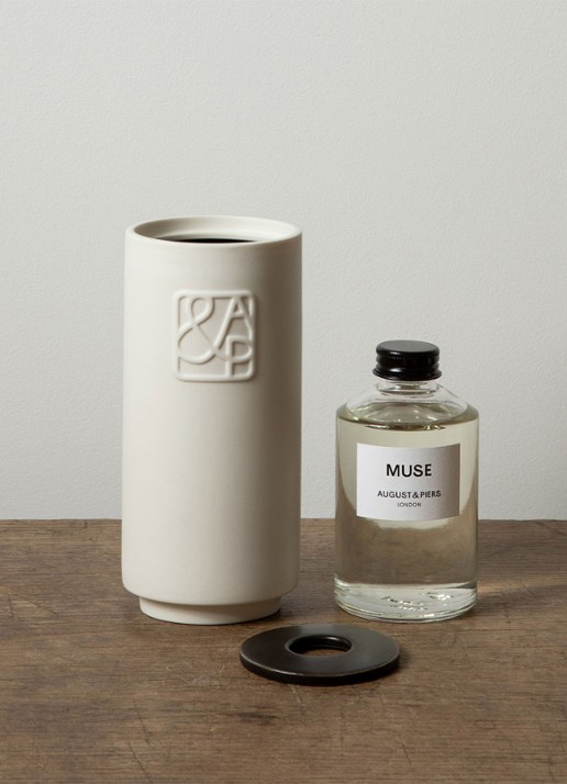 AUGUST&PIERS Diffuser Refill Muse - navulling voor geurstokjes 200 ml - voorkant 2 undefined