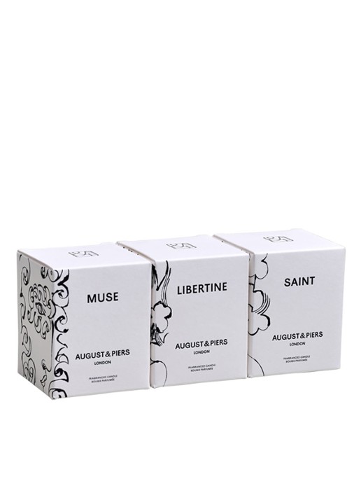 AUGUST&PIERS Mini Candle Trio Gift Set - geurkaars set van 3 - detail 2 undefined