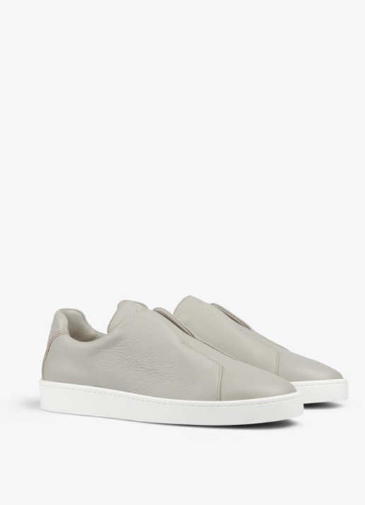 Aurélien AUR3 sneaker van kalfsleer - detail 2 light grey-50 / grijs