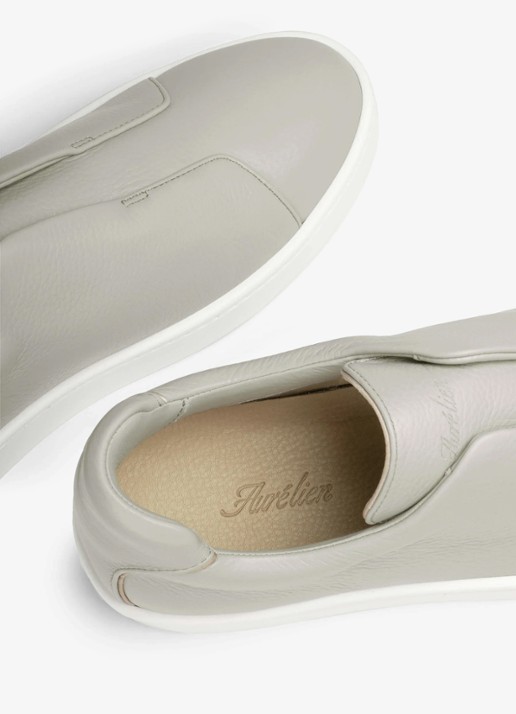 Aurélien AUR3 sneaker van kalfsleer - detail 3 light grey-50 / grijs