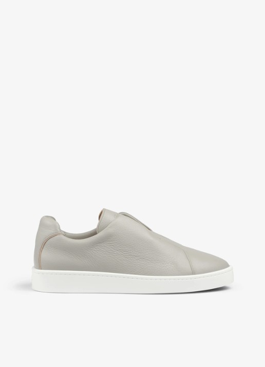 Aurélien AUR3 sneaker van kalfsleer - voorkant 5 light grey-50 / grijs