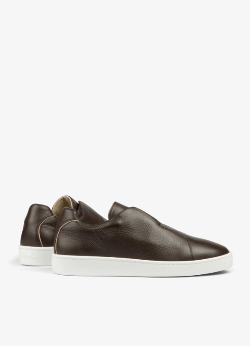 Aurélien AUR3 sneaker van kalfsleer - achterkant 6 brown-200 / bruin