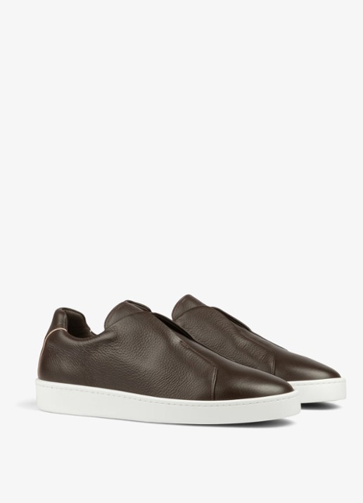 Aurélien AUR3 sneaker van kalfsleer - detail brown-200 / bruin