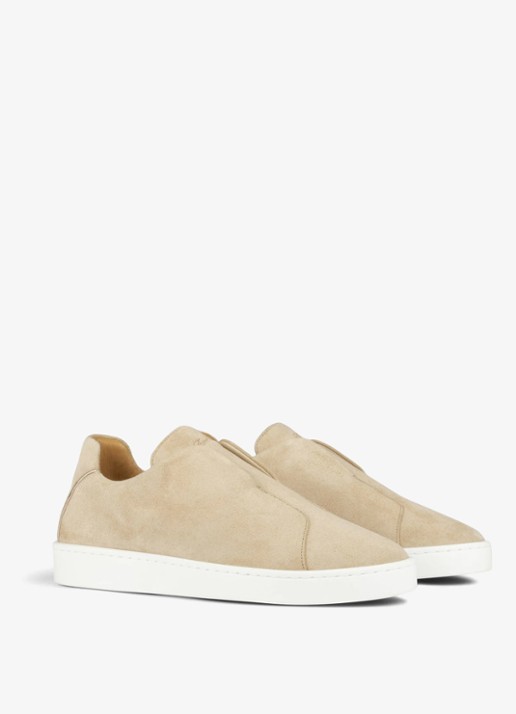 Aurélien AUR3 sneaker van suède - voorkant 3 beige-260 / beige
