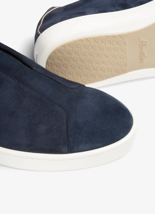 Aurélien AUR3 sneaker van suède - detail navy-410 / blauw
