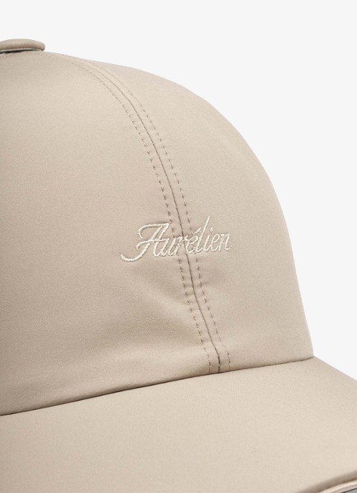 Aurélien Baseball pet met logo - detail beige-260 / beige