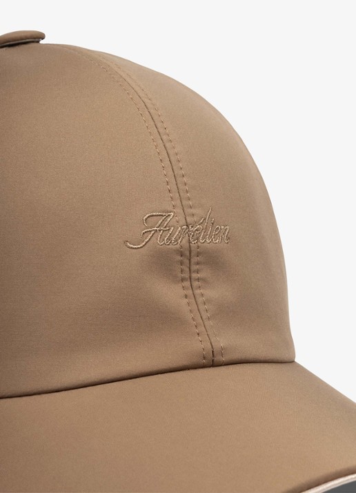 Aurélien Baseball pet met logo - detail 2 caramel-261 / bruin