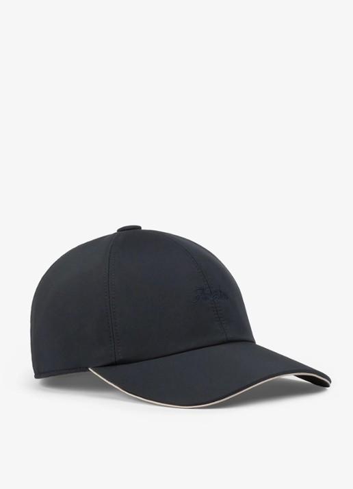 Aurélien Baseball pet met logo - voorkant 2 navy-410 / blauw