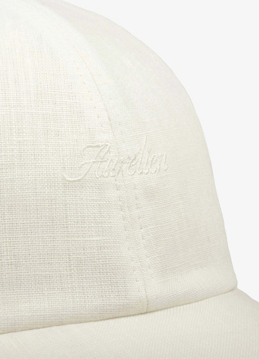 Aurélien Baseball pet van linnen - detail ecru-100 / beige