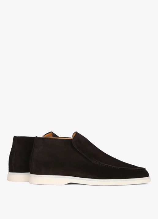 Aurélien City loafer van suède - achterkant 4 black-1 / zwart