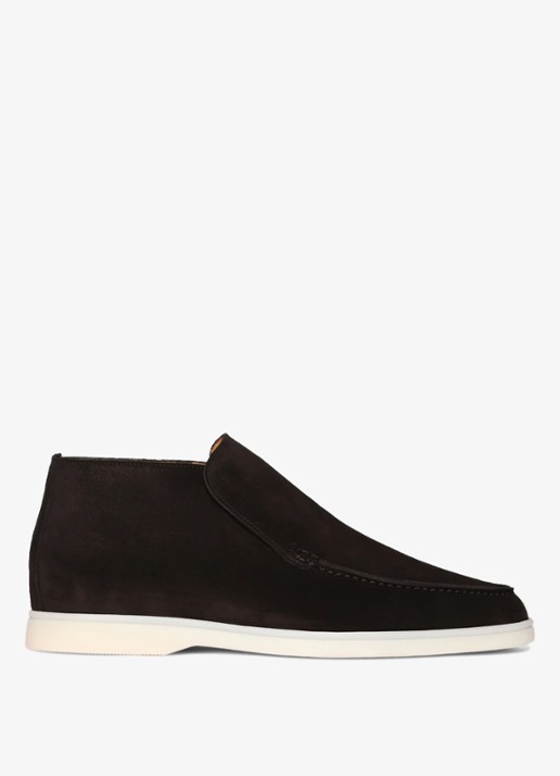 Aurélien City loafer van suède - voorkant 2 black-1 / zwart
